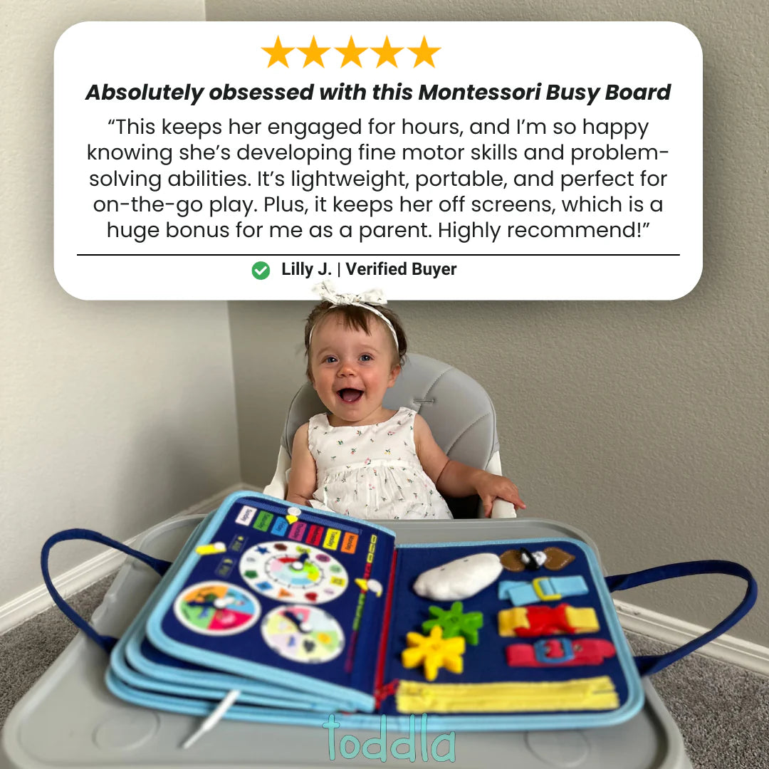 Flantos™ Montessori Busy Board - Best For Kids Cognitive Growth