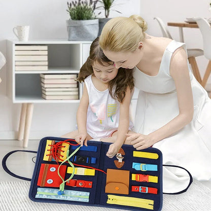 Flantos™ Montessori Busy Board - Best For Kids Cognitive Growth