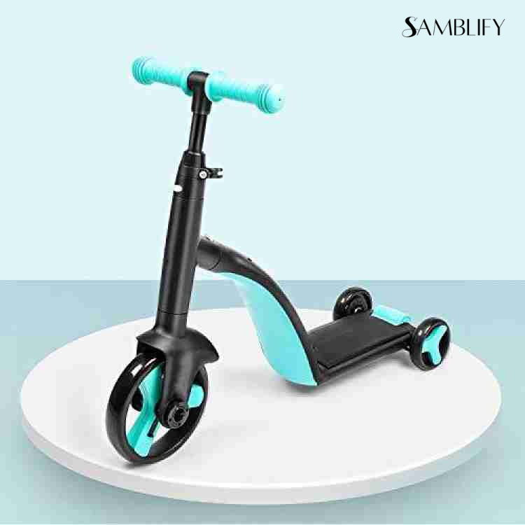 Flantos Kids 3-in-1 Adjustable Tricycle Kick Scooter