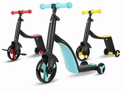 Flantos Kids 3-in-1 Adjustable Tricycle Kick Scooter